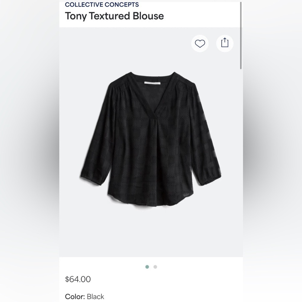 Collective Concepts - Tony Textured Blouse - S